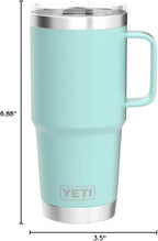 YETI Rambler 20 oz Travel Mug, Stainless Steel, Vacuum Insulated - Image 9