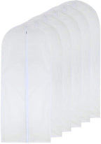 Garment Bag Clear for Long Dress 24'' x 60'' Zippered Garment Bags for Hanging by HomeClean