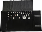 Velvet Travel Jewelry Case Roll Bag Organizer - Image 3