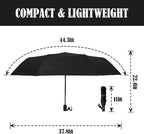 LLanxiry Compact Travel Umbrella, Mini Windproof Umbrellas - Image 3