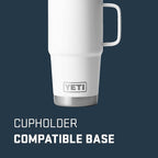 YETI Rambler 20 oz Travel Mug, Stainless Steel, Vacuum Insulated - Image 2