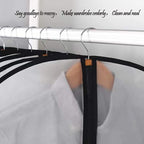 Garment Bags for Hanging Clothes 12 PCS Transparent Waterproof Dustproof - Image 8