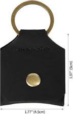 Jack&Chris Genuine Leather SD Card Holder Keychain, Anti-Shock Anti-Dust SD - Image 2