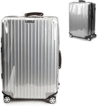 Transparent PVC Suitcase Cover, No Disassembly Required Clear Luggage Protector by Linpr
