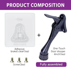 Door Stopper with Adhesive Bracket Stickers, No Drilling or Tools Needed - Image 3