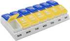 EZY DOSE Weekly AM/PM Pill Organizer, Daily Vitamin Container and Medicine Box by EZYDOSE