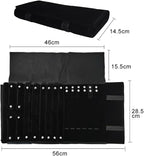 Velvet Travel Jewelry Case Roll Bag Organizer - Image 9
