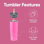 Owala Stainless Steel Triple Layer Insulated Travel Tumbler - Image 2