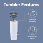 Owala Stainless Steel Triple Layer Insulated Travel Tumbler - Image 2
