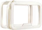 ROWNYEON Clear Makeup Case Toiletry Bag Multipurpose Travel Makeup Train Case by CAMDEEZ
