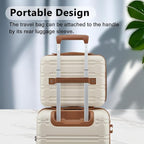 Luggage Sets, Suitcase with Spinner Wheels, PC+ABS Hardshell Travel Luggage Set - Image 5