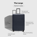 Away Large Checked Luggage, 29 Inch Hardside Suitcase - Image 3