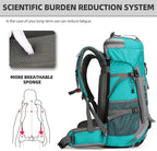 King'sGuard 60L Hiking Backpack Large Waterproof Camping Backpack - Image 2