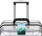 2 Pcs Cute Green Mountain Luggage Tag - Image 5