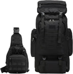 80L 2Pcs Hiking Backpack for Men by JUMAHEBackpack