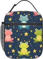 Frog Insulated Lunch Box for Women Men Frog Lunch Bag for Travel, or Fishing by cromcu
