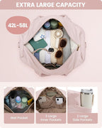 LOVEVOOK Travel Duffle Bag, Puffer Weekender Bags - Image 4