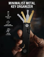 Key Organizer Key Holder Compact Key Case Minimalist Metal Key Chain Key Holder - Image 3