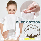 Premium Extra Large and Thick Pure Cotton Disposable Washcloths, Portable - Image 7