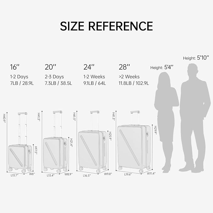 MILADA 2 Piece Luggage Sets - Image 3