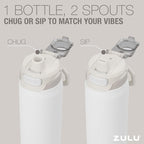 ZULU Powerfill Pro 40oz Stainless Steel Water Bottle - Image 7