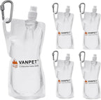 1L Hiking Collapsible Water Bottles, 33OZ BPA-Free Plastic Flasks, Reusable by VANPET
