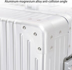 Metal All Aluminum Carry-on Luggage TSA Customs Lock Zipperless Silent Rotary - Image 9