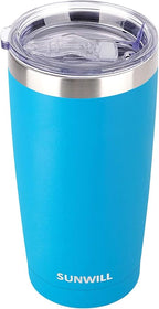 SUNWILL Travel Coffee Tumbler 20 oz, Insulated Mug by SUNWILL