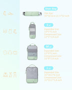 BAGSMART 6 Set Compression Packing Cubes - Image 2
