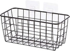 2 Set Hanging Wall Basket Organizer Over the Cabinet Door Wire Baskets - Image 7