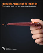 Buffway Slim Minimalist Front Pocket RFID Blocking Leather Wallets - Image 6