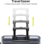 Carry on Luggage 22 X 14 X 9 Airline Approved, 20 Inch Luggage - Image 7