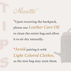 Leather Backpack for Men 15.6" Laptop Backpack 100% Madagascar top-Grain - Image 7