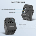 EPICKA Universal Travel Adapter, GaN International Plug Adapter - Image 6