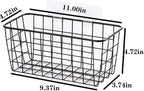 3 Set LeleCAT Adhesive Over the Cabinet Door Wire Baskets - Image 3