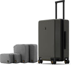 LEVEL8 Elegance Carry-on Suitcase, 20 Inch Carry on Luggage, Hardside Large by LEVEL8