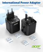 Acer US to Europe Plug Adapter, Universal Travel Adapter, International Power - Image 7