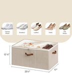 StorageWorks Shoe Organizer for Closet, Fits up to 24 Pairs, Shoe Cubby Storage - Image 4