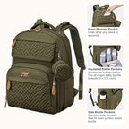 BabbleRoo Diaper Bag Backpack, Travel Backpack - Image 5