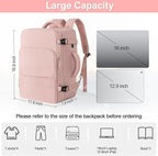 Travel Backpack for Women, Flight Approved Carry On Backpack - Image 5