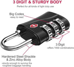 ZHEGE TSA Locks for Luggage, 3 Digit Luggage Lock - Image 3