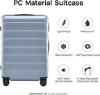 Carry on Luggage 22 X 14 X 9 Airline Approved, 20 Inch Luggage - Image 2