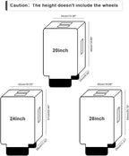 3 PCS PVC Luggage Protector Covers - Image 5