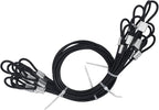 10 pcs 20 inch 3mm Thickness Stainless Steel Wire Cable by Bytiyar