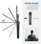 NEEWER Upgraded 80.7" Carbon Fiber Camera Tripod Monopod - Image 7