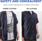 Crossbody Money Belt for Travel Women & Men Hidden, Travel Wallet Pouch - Image 2