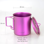 Titanium Camping Pot Mug 15oz - Image 2