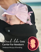 GROWNSY Baby Carrier Newborn to Toddler, Cozy Baby Wraps Carrier, Ergonomic - Image 2