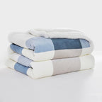 PU MEI Sherpa Fleece Throw Blanket 80" x 90" Full/Queen Reversible Plush Fluffy - Image 9