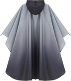 Rain Poncho Jacket Coat Hooded Zipper Style - Image 7